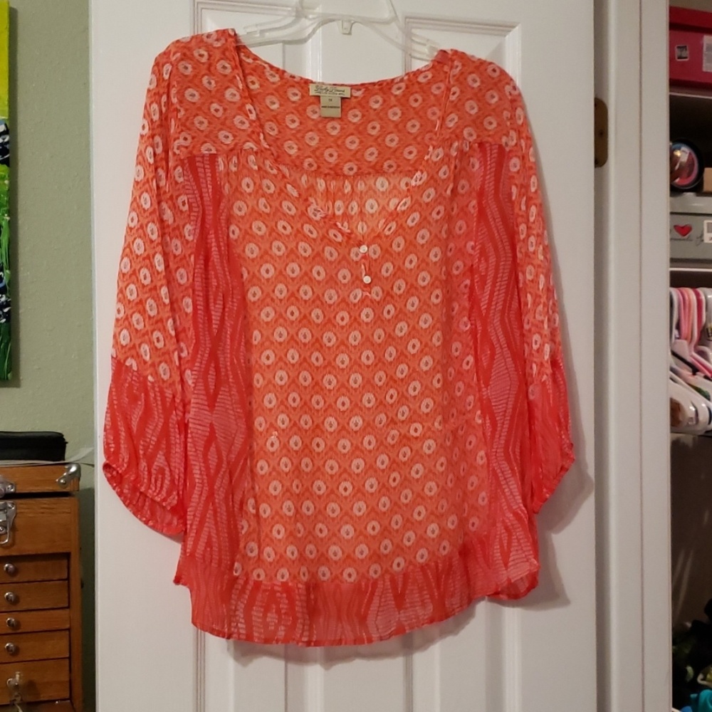 3/4 " sleeve top